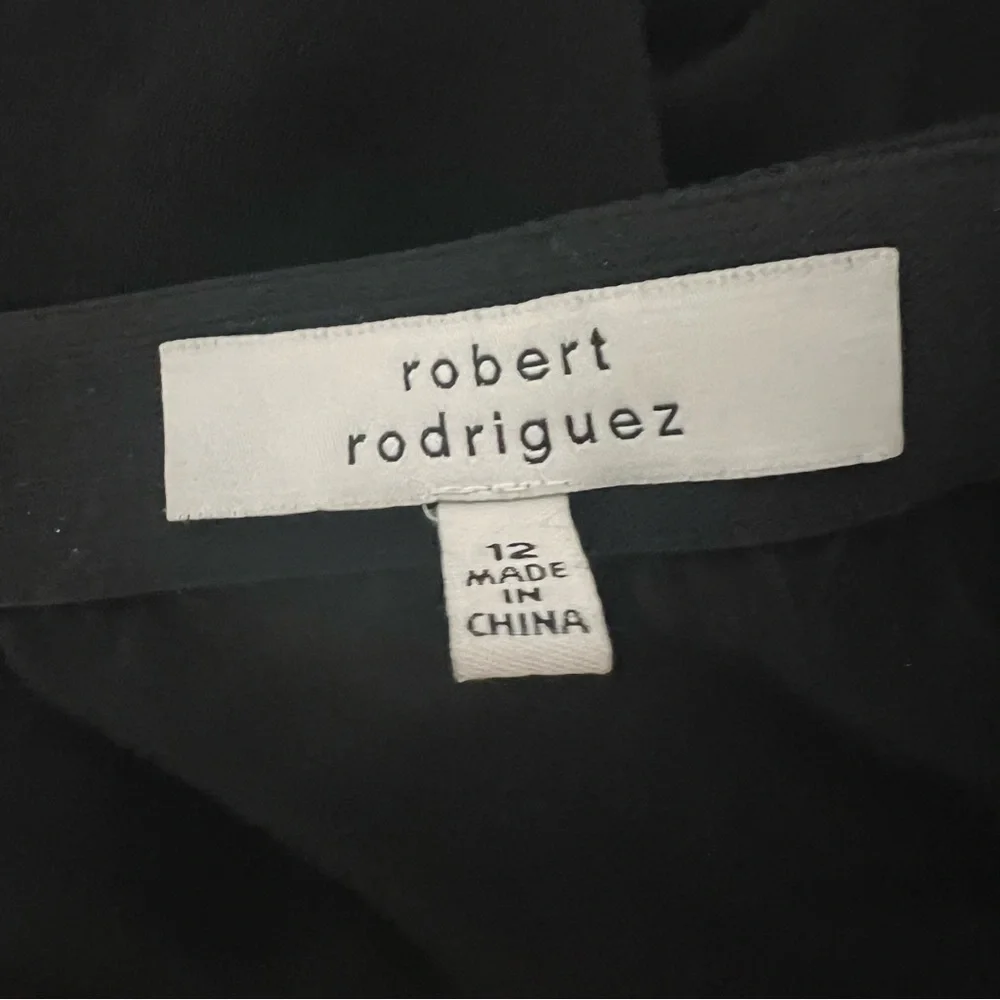 Robert Rodriguez Ponte Knit Embroidered Inset A Line Skirt In Black